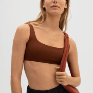 New! Everlane The Square Neck Bikini Top Size XXL